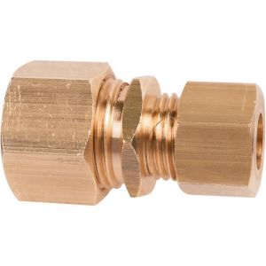 Raccord bic&ocirc;ne droit laiton - F 1/2' - &Oslash; 14 mm - Riquier