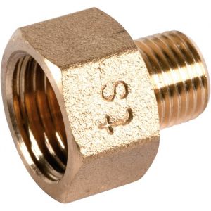 Raccord laiton hexagonal réduit à visser - M 1/8' - F 1/4' - 246G - Thermador