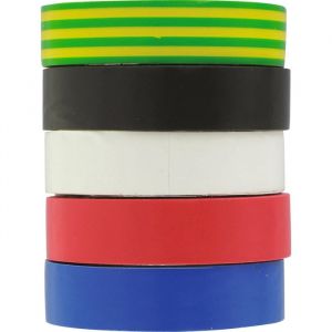 Ruban adh&eacute;sif isolant - Assortiment de 5 - 15 mm - 10 m - Dhome