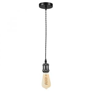 Suspension anthracite et noir Epoque - Culot E27 - Aric