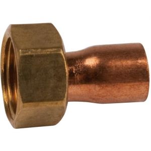 Douille cuivre réduite avec écrou à souder - F 2' - Ø 52 mm - Hecapo