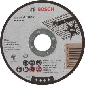 Disque à tronçonner à moyeu plat - BOSCH - 115 x 1,6 x 22,2 mm