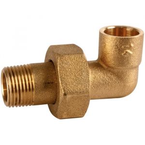 Raccord union laiton coudé 90° à souder - M 1' - Ø 28 mm - 98GCU - Thermador