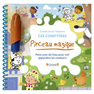 Livre de Coloriage Pinceau magique Cherche-et-trouve dans les comptines