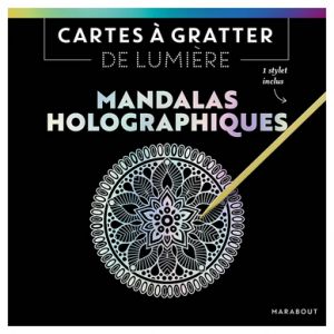 Cartes à gratter de lumière Mandalas Holographiques