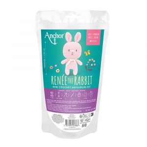 Kit crochet Amigurumi Renée la lapine XS