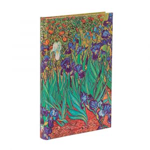 Carnet rigide 14 x 9 cm 176 p Uni Van Gogh, Iris - Paperblanks