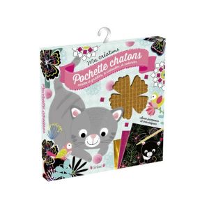Pochette Mes cr&eacute;ations : Cartes &agrave; gratter Chatons