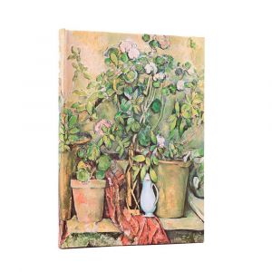R&eacute;pertoire C&eacute;zanne, Pots en terre cuite et fleurs avec fermeture &eacute;lastique 144 pages 18 x 12 cm - Paperblanks