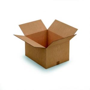 Caisse am&eacute;ricaine RAJA carton double cannelure - L.int. 50 x l.40 x h.30 cm - Kraft brun - Lot de 10