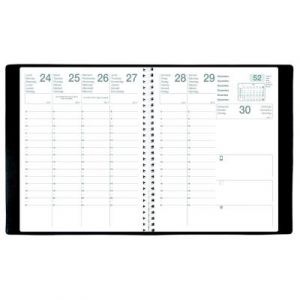 Agenda semainier &agrave; spirales S&eacute;lection - 21 x 27 cm