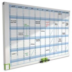 Planning magn&eacute;tique effa&ccedil;able Annuel Performance Acco - 60 x 90 cm - 13 colonnes - 31 lignes