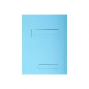 Chemise 2 rabats avec cadre d'indexage Exacompta Super 250 - carte 210 g - bleu clair - paquet de 50