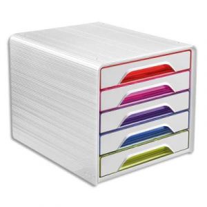 Module de classement CEP Smoove - 5 &eacute;tages - 24 x 32 cm - L36 x H27,1 x P28,8 cm - multicolore