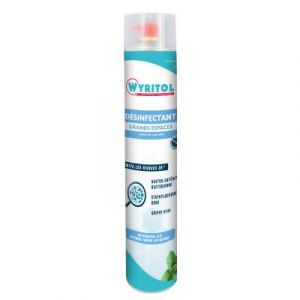 D&eacute;sinfectant grands espaces Wyritol - parfum Menthe - a&eacute;rosol de 750 ml
