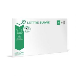 Enveloppes pré-timbrées La Poste - lettre suivie format C4 - 229 x 324 mm - 100 g -Soumis à conditions - lot de 10