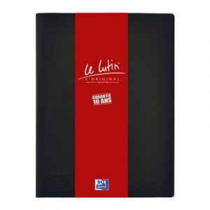 Prot&egrave;ge documents &agrave; pochettes transparentes Le lutin - 40 pochettes / 80 vues - noir