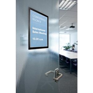 DURABLE Cadre d'affichage magn&eacute;tique DURAFRAME,A4,bleu fonc&eacute;