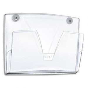 Corbeille murale magn&eacute;tique CEP - format A3+ - charge 2 kg - L36,1 x H27 x P8,6 cm - cristal