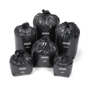 Sac poubelle Mondoffice 50L noir recycl&eacute; forte r&eacute;sistance   - Lot de 250 sacs