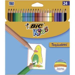 Etui de 24 crayons de couleur Tropicolors Bic - coloris assortis
