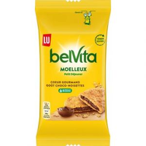 Gâteaux moelleux Belvita Petit déjeuner - cœur gourmand chocolat-noisettes - lot de 14 sachets de 50g
