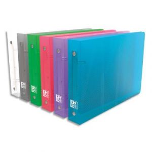 Classeur &agrave; fiches A5 &agrave; l'italienne - dos 3 cm - m&eacute;canisme 2 anneaux - coloris assortis