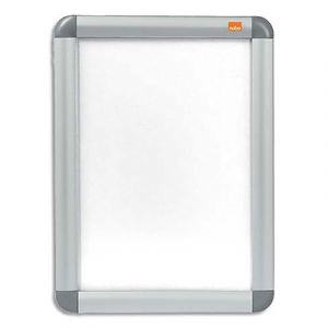 Vitrine cadre clipsable Nobo - aluminium - &eacute;cran anti-reflet - PVC - A4