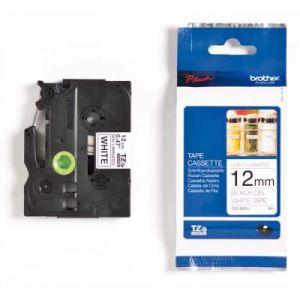 Ruban TZN231 - Brother - Ruban noir/blanc non lamin&eacute; -  12 mm x 8 m