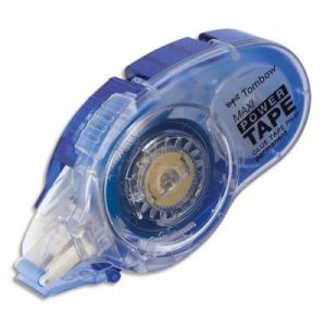 Roller rechargeable Tombow Maxi Power - bande 8,4 mm x 16 m - avec capuchon de protection