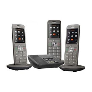 Gigaset cl660a trio t&eacute;l&eacute;phone analog/dect identification de l'appelant gris
