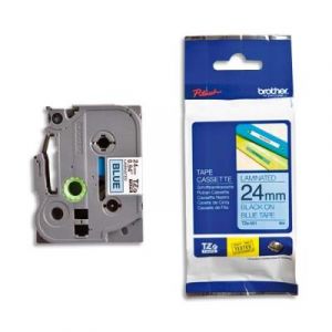 Ruban Brother TZ 551 - Ruban noir/bleu - 24 mm x 8 m