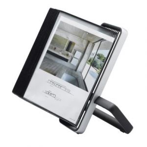 Kit pupitre de présentation Djois VEO - A4 - 10 Poches - Cadre aluminium