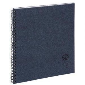 Agenda de bureau spiral&eacute; Exacompta Eurotime 22W Forever - 22,5 x 18,5 cm - Bleu