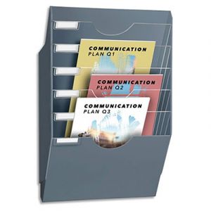 Trieur mural CEP - 6 cases - gris