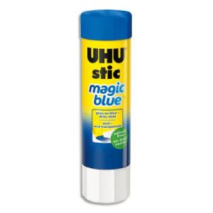 Stic Magic Uhu 8g colle bleue qui devient transparente au séchage