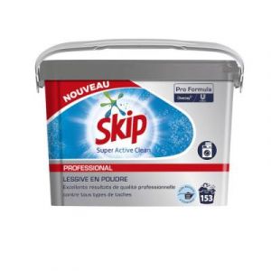 Lessive en poudre Skip Super Active Clean Professionnel - Baril de 10 kg - 153 lavages
