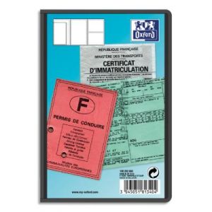 Etuis 3 volets multi-papiers voiture ELBA  - 9,5 x 14,5 cm - en PVC 30/100e