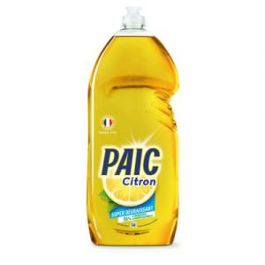 Liquide vaisselle main concentr&eacute; PAIC - citron jaune - Flacon 1,5 L