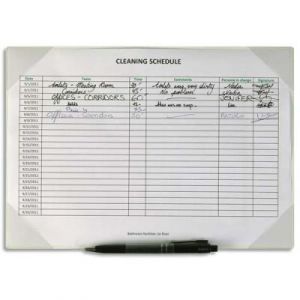 Sachet de 2 Pochettes Kang - porte-copie blanc - dos adh&eacute;sif repositionnable - porte-stylo - 35,5 x 24,3 cm