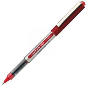 Stylo roller Uniball Eye Micro UB 150 - pointe m&eacute;tal - 0,2 mm - rouge