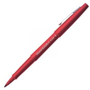 Stylo feutre Papermate Nylon Flair - pointe moyenne - 0,8 mm - rouge