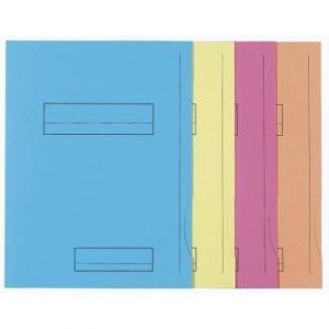 Chemise 2 rabats avec cadre d'indexage Exacompta Super 250 - carte 210 g - coloris assortis - paquet de 50