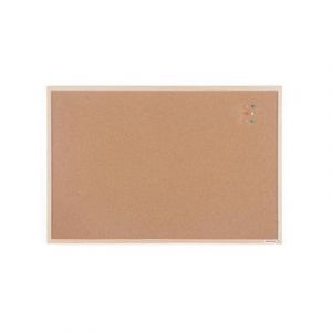 Tableau d'affichage Mondoffice - en li&egrave;ge - 60 x 90 cm - Cadre bois