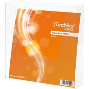 Pr&eacute;sentoir mural horizontal - format A4 - transparent