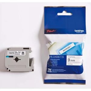 Rubans s&eacute;rie M Brother MK231SBZ - Ruban noir/blanc - Rouleau (1,2 cm x 8 m)