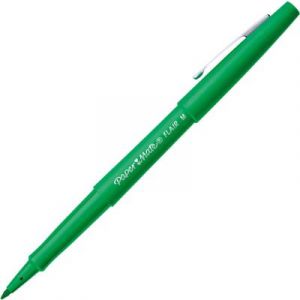 Stylo feutre Papermate Nylon Flair - pointe moyenne - 0,8 mm - vert