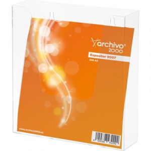 Pr&eacute;sentoir de table vertical - format A5 - transparent  - 1 case