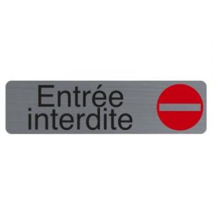 EXACOMPTA Plaque de signalisation 'Entr&eacute;e interdite'