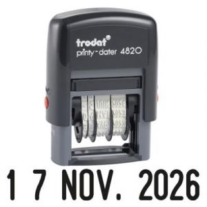 Tampon dateur Trodat Printy 4820 - 4 mm - Noir